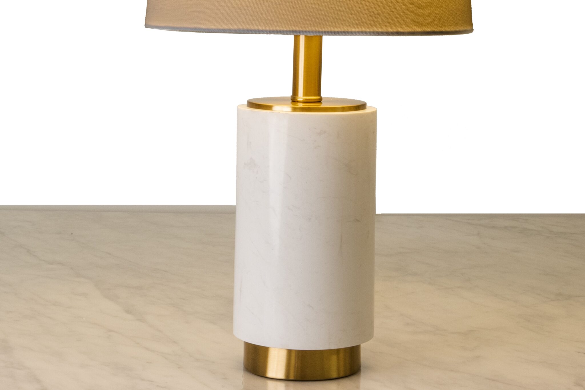 Buy White Marble & Gold Table Lamp in Dubai | Kiana Home Decor